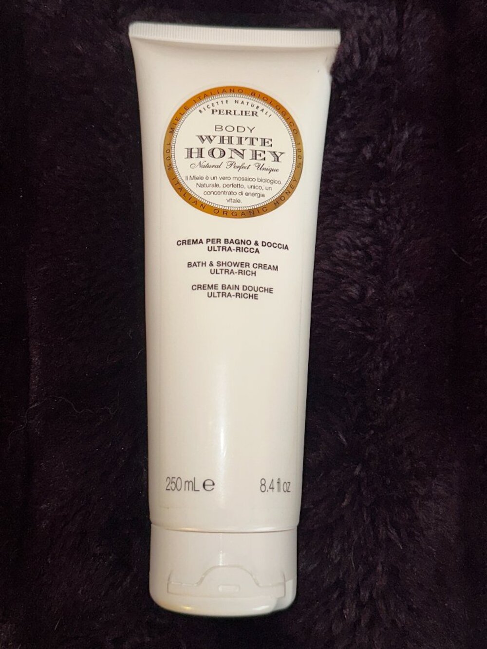 NEW & SEALED! PERLIER BODY WHITE HONEY BATH & SHOWER CREAM ULTRA-RICH 8.4 FL OZ